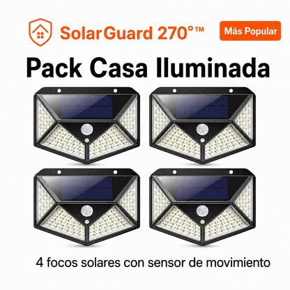 SolarGuard 270°™ | Luz Solar Exterior con Sensor de Movimiento