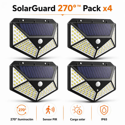 SolarGuard 270°™ | Luz Solar Exterior con Sensor de Movimiento