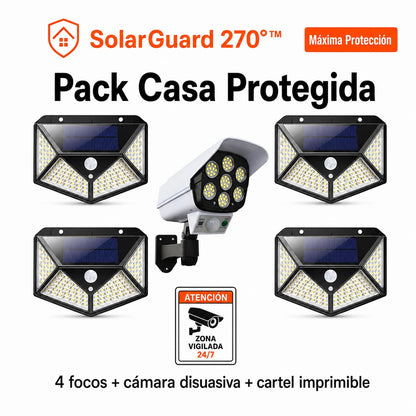 SolarGuard 270°™ | Luz Solar Exterior con Sensor de Movimiento